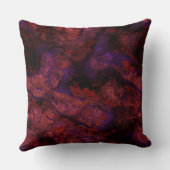 赤と紫の石抽象芸術 クッション (裏面)