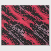 赤と紫の絵を描(ばちゃばちゃ)跳ねるWeb抽象芸術アート ラッピングペーパー (フラット)