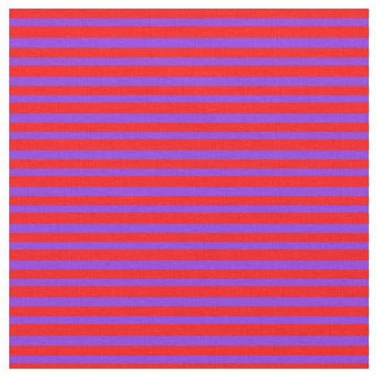 赤と紫の色のパタストライプのーン ファブリック (クローズアップ)