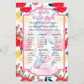 赤と紫の花あなたの財布ゲームの中に何がある (正面/裏面)