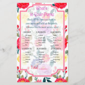 赤と紫の花あなたの財布ゲームの中に何がある (正面)