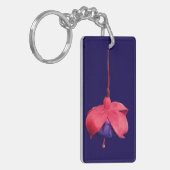赤と紫の花 キーホルダー (正面左)