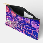 赤と紫の観覧車 アクセサリーポーチ (見開き)