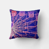 赤と紫の観覧車 クッション (裏面)