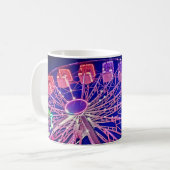赤と紫の観覧車 コーヒーマグカップ (正面左)