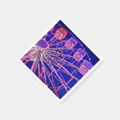 赤と紫の観覧車 スタンダードカクテルナプキン (角)