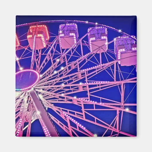 赤と紫の観覧車 マグネット (正面)
