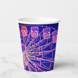 赤と紫の観覧車 紙コップ