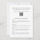 赤と紫アニマルプリントバチェロレッテ 招待状 (裏面)