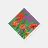 赤と紫 スタンダードカクテルナプキン (角)