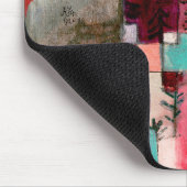 赤と紫 – 黄色のリズムポール・クレー マウスパッド (コーナー)