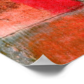 赤と紫 – 黄色のリズム ポスター (角)