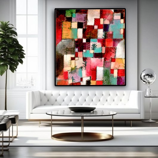 赤と紫 – 黄色のリズム ポスター