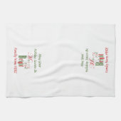 赤と緑と明メリーるいクリスマス キッチンタオル (横)