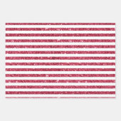 赤と緑と白い休日の雪 ラッピングペーパーシート (正面2)