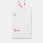 赤と緑のくるみ割りギフトラベル ギフトタグ (裏面)