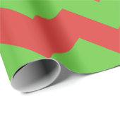 赤と緑のエキストララージシェブロンラッピング紙 ラッピングペーパー (ロールコーナー)