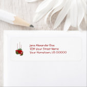 赤と緑のオーナメント ラベル (インサイチュ)