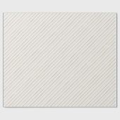 赤と緑のキャンディストライプーのクリスマスラップ ラッピングペーパー (フラット)