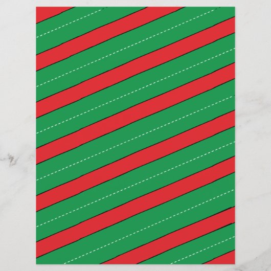 赤と緑のキャンディーケーンボードクリップアートクリスマス (裏面)