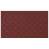 赤と緑のクラシックタータンチェックパターンホリデー テーブルクロス (正面(横))