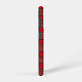 赤と緑のクラシックプ素朴ライドスチュワートタータンチェック SAMSUNG GALAXYケース (右側面)