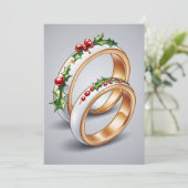 赤と緑のクリスマスは日付カードを除く 招待状 (スタンド正面)