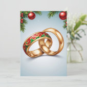 赤と緑のクリスマスは日付カードを除く 招待状 (スタンド正面)