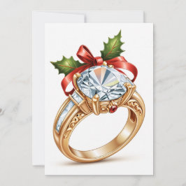 赤と緑のクリスマスは日付カードを除く 招待状