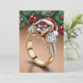 赤と緑のクリスマスは日付カードを除く 招待状 (スタンド正面)