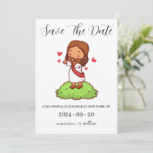 赤と緑のクリスマスは日付カードを除く 招待状 (スタンド正面)