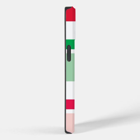 赤と緑のクリスマスストライプの電話ケース Case-Mate iPhoneケース (裏面 / 右)