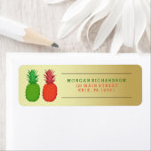 赤と緑のクリスマスパイナップル金ゴールド ラベル (インサイチュ)