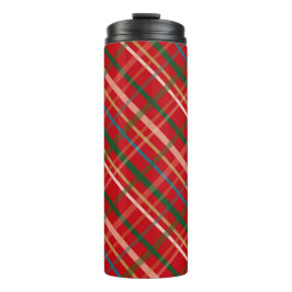 赤と緑のクリスマスプレッドパターン タンブラー