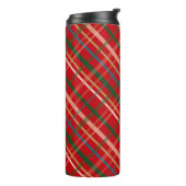 赤と緑のクリスマスプレッドパターン タンブラー (回転左)