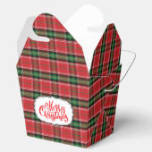 赤と緑のクリスマスプレッドフェイスボックス フェイバーボックス (オープン)