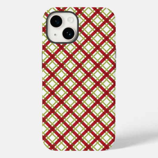 赤と緑のクリスマスプレッドフォンケース Case-Mate iPhoneケース (裏面)