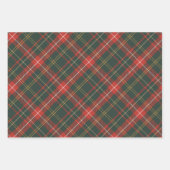 赤と緑のクリスマスプレド ラッピングペーパーシート (正面3)