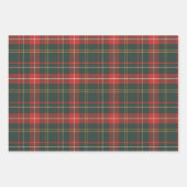 赤と緑のクリスマスプレド ラッピングペーパーシート (正面)