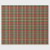 赤と緑のクリスマスプレド ラッピングペーパー (フラット)