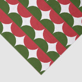 赤と緑のクリスマスミッドセンチュリー波モダン線 薄葉紙 (詳細)