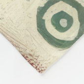 赤と緑のクリスマスモチーフのコラージュ フリースブランケット (角)