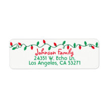 赤と緑のクリスマスライト