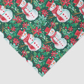 赤と緑のクリスマス名門私立校風の雪だるま 薄葉紙 (詳細)