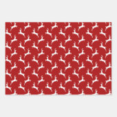 赤と緑のクリスマス ラッピングペーパーシート (正面3)