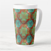 赤と緑のクロマティック融合ラテマグ カフェラテマグ (右アングル)