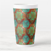 赤と緑のクロマティック融合ラテマグ カフェラテマグ (正面)