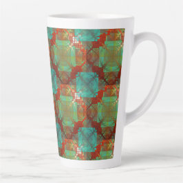 赤と緑のクロマティック融合ラテマグ カフェラテマグ