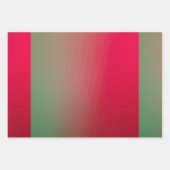 赤と緑のグラデーション ラッピングペーパーシート (正面2)