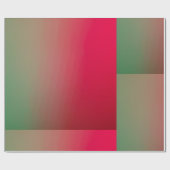 赤と緑のグラデーション ラッピングペーパー (フラット)